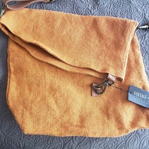 Orange Asymmetrical Canvas Bag